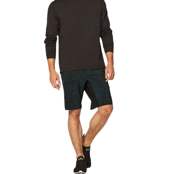 Lululemon T.H.E. Short Luxtreme Liner 9" Amplified Dark Emerald Black Mens Med - Picture 1 of 13